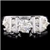 Image 1 : 18K Gold 0.69ctw Diamond Ring