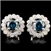 Image 1 : 18K Gold 1.73ctw Fancy Color Diamond Earrings