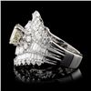 Image 3 : 18K White Gold 4.88ctw Diamond Ring
