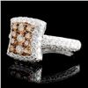 Image 2 : 14K White Gold 1.50ctw Fancy Color Diamond Ring