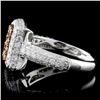 Image 3 : 14K White Gold 1.50ctw Fancy Color Diamond Ring