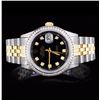 Image 1 : Rolex YG/SS DateJust Men's 1.00ct Diamond Watch