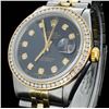Image 3 : Rolex YG/SS DateJust Men's 1.00ct Diamond Watch