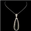 Image 2 : 14K Gold 11.44ct Tourmaline & 0.94ctw Diamond Pend