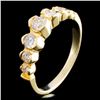 Image 1 : 14K Gold 0.58ctw Diamond Ring