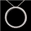 Image 1 : 14K Gold 0.83ctw Diamond Pendant