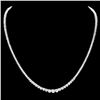 Image 1 : 18k White Gold 7.80ct Diamond Necklace