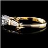 Image 3 : 14K Yellow Gold 0.87ctw Diamond Ring