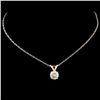 Image 2 : 14K Gold 0.67ctw Diamond Pendant