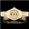 Image 1 : Rolex 18K Gold Presidential Ladies Diamond Watch