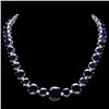 Image 1 : `14k Gold 165ct Sapphire 1.8ct Diamond Necklace