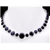 Image 3 : `14k Gold 165ct Sapphire 1.8ct Diamond Necklace