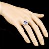 Image 3 : 14K Gold 1.82ct Tanzanite & 1.03ctw Diamond Ring