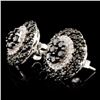 Image 2 : 14K Gold 1.78ctw Fancy Diamond Earrings