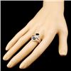Image 3 : 14K Gold 1.63ct Sapphire & 0.60ctw Diamond Ring