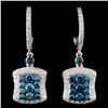 Image 1 : 14K Gold 1.73ctw Fancy Diamond Earrings