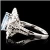 Image 3 : 18K Gold 1.94ct Aquamarine & 1.20ctw Diamond Ring