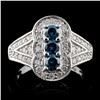 Image 1 : 18K White Gold 0.83ctw Fancy Color Diamond Ring