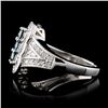 Image 3 : 18K White Gold 0.83ctw Fancy Color Diamond Ring