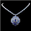 Image 1 : 14K Gold 43.36ctw Tanzanite & 2.07ctw Diamond Neck