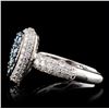 Image 3 : 14K White Gold 1.59ctw Fancy Color Diamond Ring