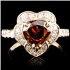 Image 1 : 18K Gold 2.55ctw Color Diamond Ring