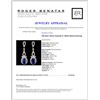Image 3 : 18K Gold 7.20ctw Tanzanite & 1.56ctw Diamond Earri