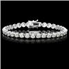 ^18k White Gold 9.00ct Diamond Tennis Bracelet
