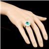 Image 3 : 18K Gold 2.31ct Emerald & 1.71ctw Diamond Ring