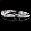 Image 2 : 18K White Gold 1.18ctw Diamond Bangle