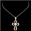 Image 2 : 18K TT Gold 0.47ctw Diamond Pendant