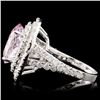 Image 3 : 14K Gold 4.39ct Morganite & 2.22ctw Diamond Ring