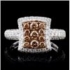 Image 1 : 14K White Gold 1.50ctw Fancy Color Diamond Ring