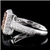 Image 3 : 14K White Gold 1.50ctw Fancy Color Diamond Ring
