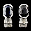 Image 1 : 18K Gold 3.52 Alexandrite & 3.52ctw Diamond Earrin