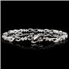 Image 2 : 14K White Gold 1.00ctw Diamond Bracelet