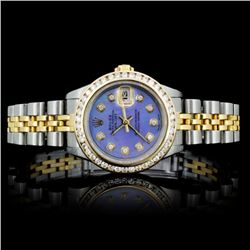 Rolex YG/SS DateJust 1.00ct Diamond Ladies Watch