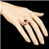 Image 3 : 14K Gold 3.61ct Tourmaline & 0.82ctw Diamond Ring