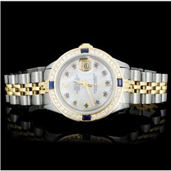 Rolex YG/SS DateJust 1.00ct Diamond Ladies Watch