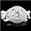 Image 1 : 14K Gold 1.82ctw Diamond Ring