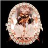 Image 1 : 18K Rose Gold 11.21ct Morganite & 0.91ct Diamond R
