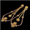 Image 2 : 18K Rose Gold 11.00ctw Fancy Color Diamond Earring
