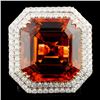 Image 1 : 18K Gold 30.21ct Tourmaline & 1.89ctw Diamond Ring