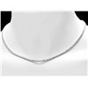 Image 3 : ^18k White Gold 7.60ct Diamond Necklace