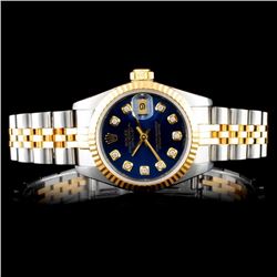 Rolex DateJust 18K & SS Ladies Wristwatch