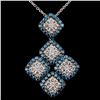 Image 1 : 14K White Gold 1.88ctw Fancy Color Diamond Pendant