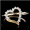 Image 1 : 10K Yellow Gold 0.25ctw Diamond Ring