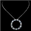 Image 2 : 18K White Gold 2.42ctw Fancy Color Diamond Pendant