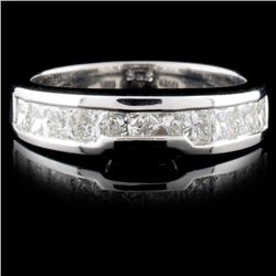 18K White Gold 0.71ctw Diamond Ring