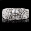 Image 1 : 18K White Gold 0.71ctw Diamond Ring